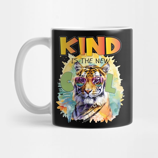 Kind Is The New Cool Friendship Be Kind Lion Lioness Feline Lover by Envision Styles